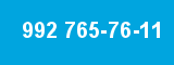 992 765-76-11